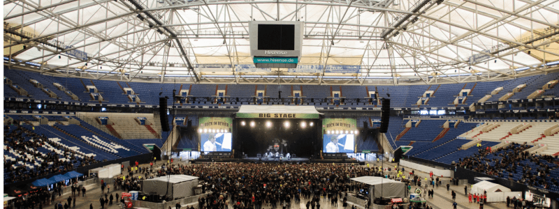 Estación de ladrillos en un estadio de Canadá